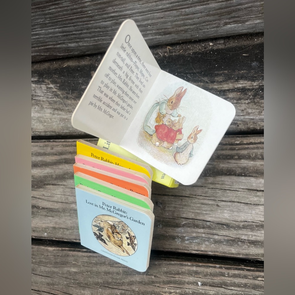 VINTAGE ’LITTLE TREASURY OF PETER RABBIT’ MINI 6 PIECE BOARD BOOK COLLECTION - Picture 6 of 6